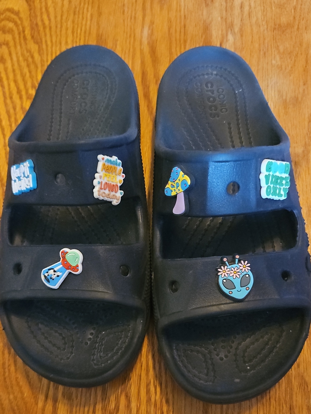 Black, Woman's Croc Slides